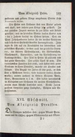 XVI. Abschnitt. Vom Königreich Preussen