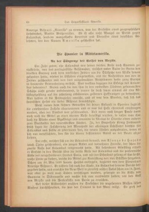 Die Spanier in Mittelamerika.