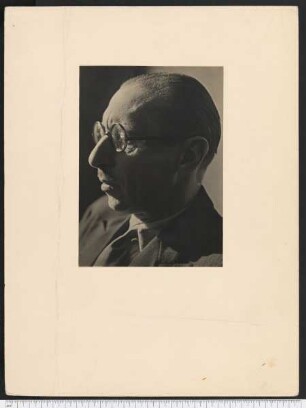 Porträtaufnahme Igor Stravinsky