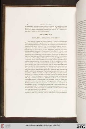 Capitolo V: Epoca della decadenza dell'Impero