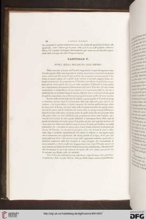 Capitolo V: Epoca della decadenza dell'Impero