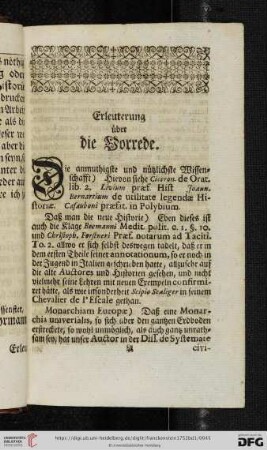 Erleuterung über die Vorrede