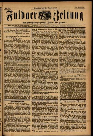 Ausgabe vom Dienstag, den 25. August 1896.