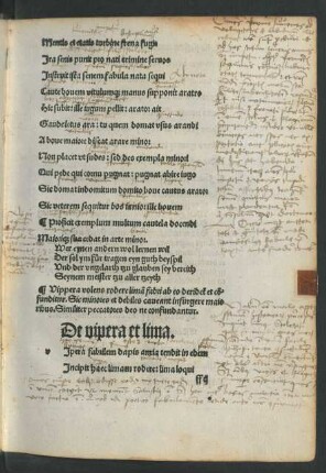 De vipera et lima.