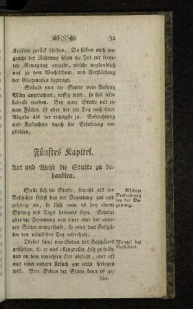 Fünftes Kapitel.