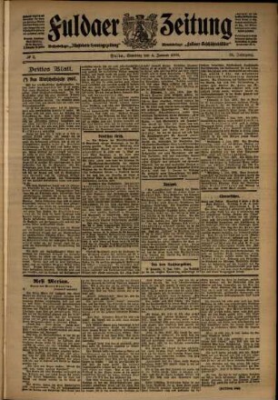 Dritte Ausgabe vom Samstag, den 04. Januar 1908.