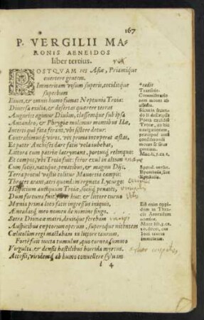 P. Vergilii Maronis Aeneidos liber tertius.