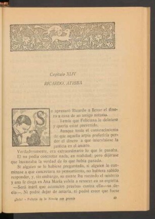Capítulo XLIV - Ricardo, atisba