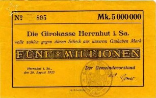 Fünf Millionen Mark