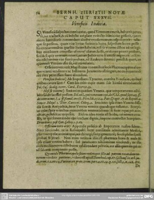 Caput XXXVII. Veneficii Indicia
