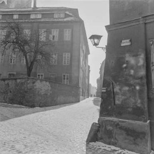 Bautzen Winterbilder : Bautzen. Schloßstraße. Winteraufnahme