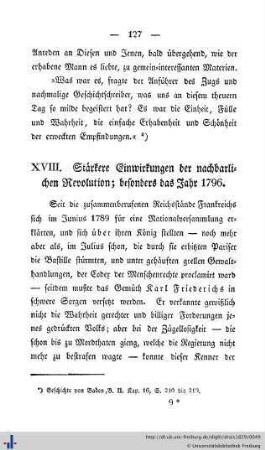 XVIII. Stärkere Einwirkungen der nachbarlichen Revolution