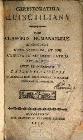 Chrestomathia Quinctiliana