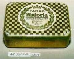 Blechdose für "TABAK Astoria GROBSCHNITT Waldorf Astoria 50 gr."