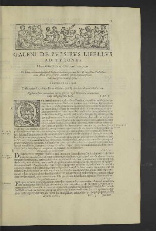 Galeni de pulsibus libellus ad tyrones