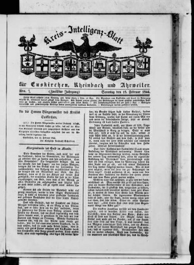 Titelseite einer Zeitung