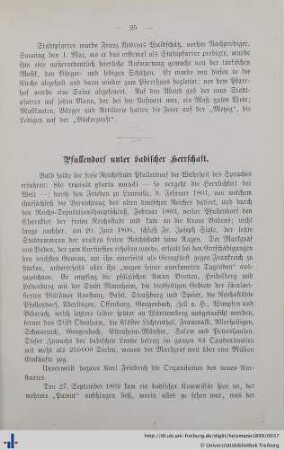 Pfullendorf unter badischer Herrschaft.
