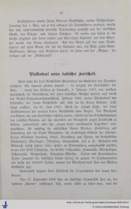 Pfullendorf unter badischer Herrschaft.