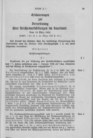 Erläuterungen zu Verordnungen.