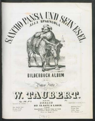 No. 4: Sancho Pansa und sein Esel : alla spagnuola