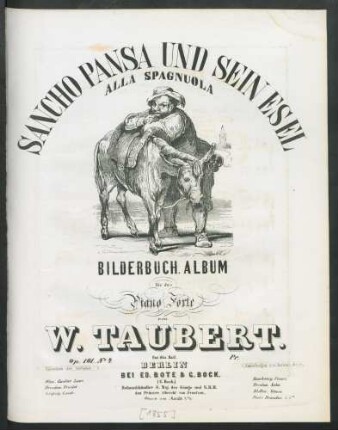 No. 4: Sancho Pansa und sein Esel : alla spagnuola
