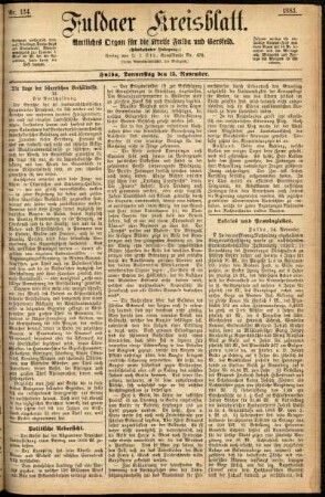 Ausgabe vom Donnerstag, den 15. November 1883.