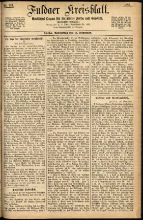 Ausgabe vom Donnerstag, den 15. November 1883.