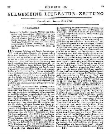 Christ, J. L.: Güldenes A. B. C. für die Bauern oder das Wesentliche der Landwirthschaft. 2. Aufl. Nebst einem Anhang. Frankfurt am Main: Hermann 1797