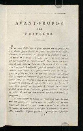 3-5, Avant-Propos des Éditeurs