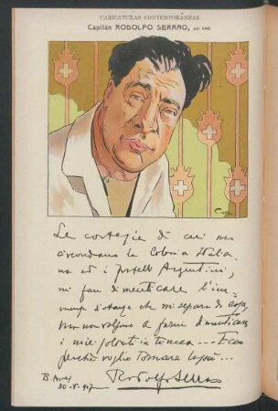 Capitán Rodolfo Serrao : Caricaturas contemporáneas