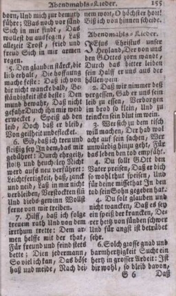 Abendmahls-Lieder.