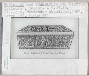 Toulouse, St. Severin: Sarkophag aus Toulouse