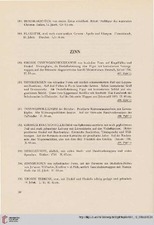 Zinn (Nr. 389-412)