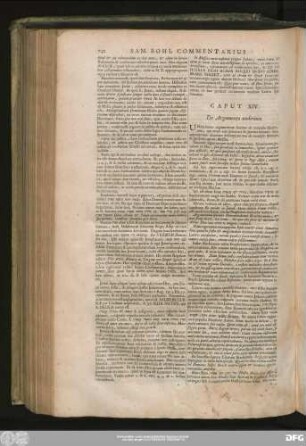Caput XIV. De Argumento undecimo.