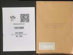 Von der Hauptrüstungsagentur verschickte Abdrucke betr. zu requirierende Gegenstände