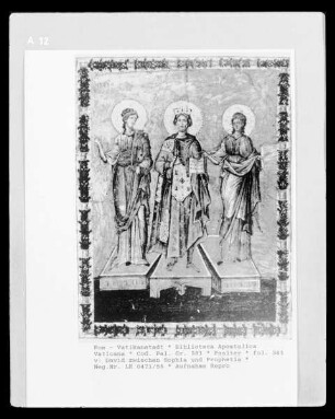 Psalter — David zwischen Sophia und Prophetia, Folio 381 verso
