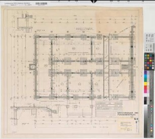 Soest (Soest) 2. Erweiterung des Archigymnasiums Grundriß Kellergeschoß 2. Teil 1976 1 : 50 74 x 79 Zeichnung Staatshochbauamt Soest