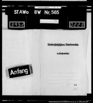 Die durch das königliche Dekret vom 28.03.1809 bestimmte Allodifikation der Lehen sowie daraus resultierende Verfügungen und Einrichtungen