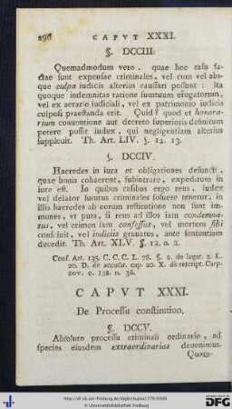 Capvt XXXI.