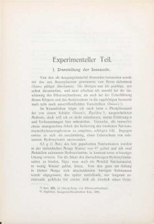 Experimenteller Teil.