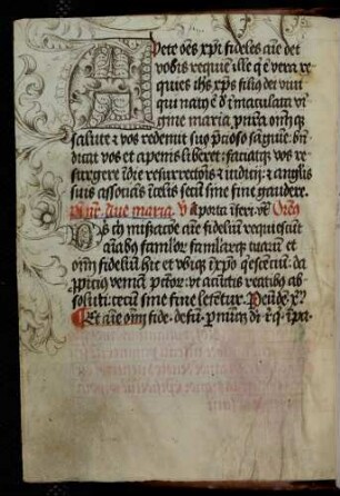Zierinitiale: A(vete)