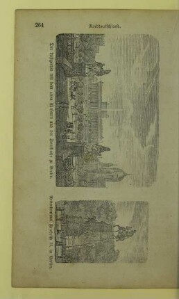 Der Lustgarten mit dem alten Museum und der Domkirche zu Berlin