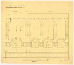 Warenhaus Wertheim, Leipziger Straße, Berlin 1. Bauabschnitt: Nachbargiebel, 1:50