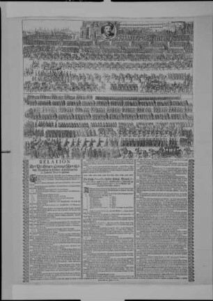 Relation des Prächtigen Einzug Ihro Königl. Mayestät in Pohlen ... (Einzug des Königs in Krakau am 30.01.1676)