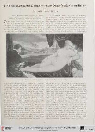7/8: Eine neuentdeckte "Venus mit dem Orgelspieler" von Tizian