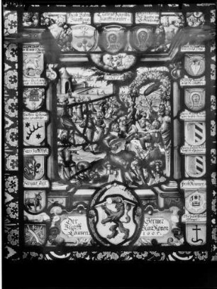 Schloss Eberstein Glasmalerei - Wappenscheiben (um 1605)