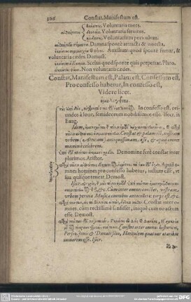 Constar, Manifestum est, Palam est,Confessum est, Pro confesso habetur, In confesso est, Videre licet