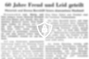 60 Jahre Freud und Leid geteilt