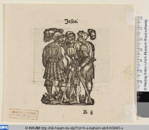 Josua mit zwei Heerführern