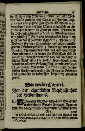 Das vierdte Capitel. Von der eigentlichen Beschaffenheit des Heidenthums.